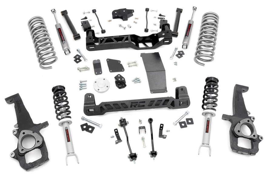 Rough Country 6" lift kit N3 Nitro shocks 12-21 Ram 1500 4WD - Click Image to Close